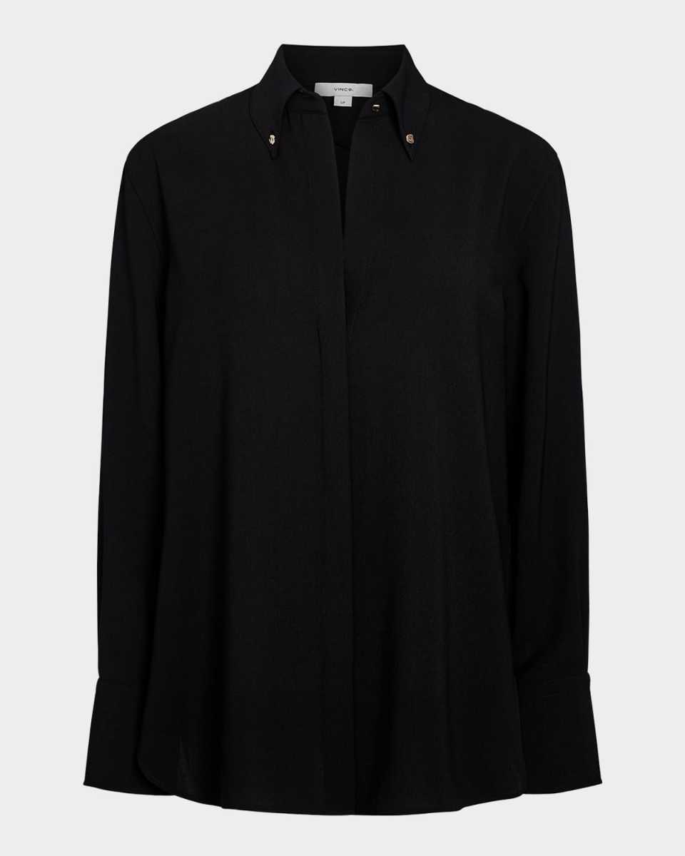 Jewel-Embellished Button-Down Shirt